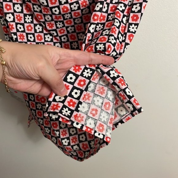 ASOS Backless Floral Mini Dress - Black and Red - Picture 10 of 10